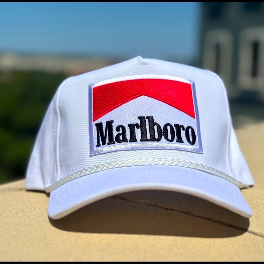 White Marlboro Rope Hat